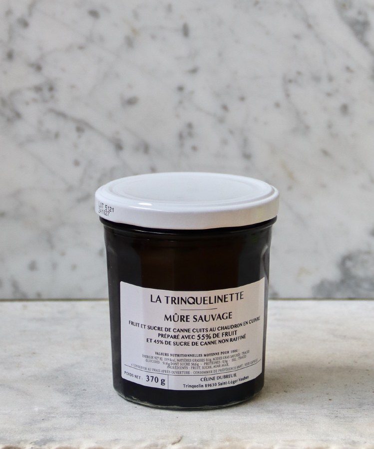 La Trinquelinette Blackberry Jam, 370g - DeLAURENTI